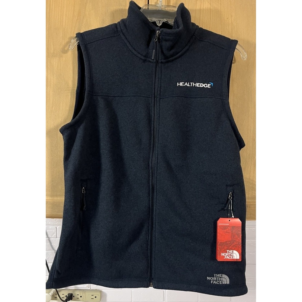 The North Face Men's Sweater Vest‎ Lg Full Zip NWT *Logo - Picture 2 of 7